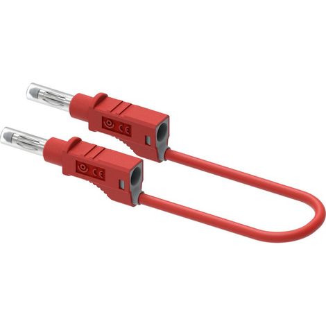 Electro PJP 2210/600V-CD1-50R Cavo di misura Spina a banana 4 mm 50 cm Rosso 1 pz. (1/3)