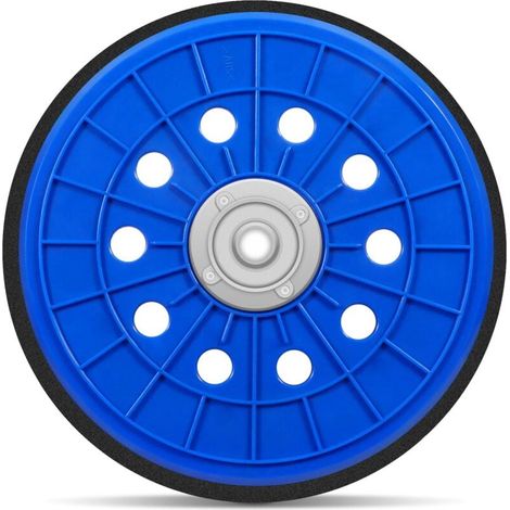 Platorello abrasivo da 225 mm, platorello di supporto M14 per levigatrice a soffitto Giraffe, levigatrice a collo lungo blu (1/5)