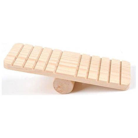 Holzschaukel für Zwerghamster, Kauspielzeug und Bewegungsmöglichkeiten für Kleintiere (1/4)