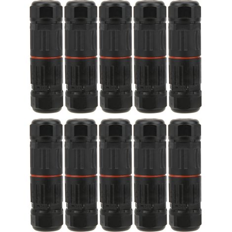 10-teiliges IP68 wasserdichtes Stecker-Sortiment für Straßen- und Außenbeleuchtung