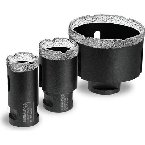 ZESTAW KORONEK DIAMENTOWYCH VACUUM BRAZED 28,35,68MM 3 SZT. - DED1592SZ05