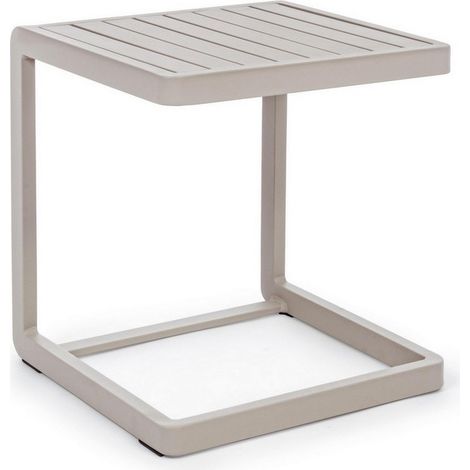 Tavolino da caffe "Konnor " per lettino da esterno e giardino 40 cm in alluminio -Rastin (1/5)
