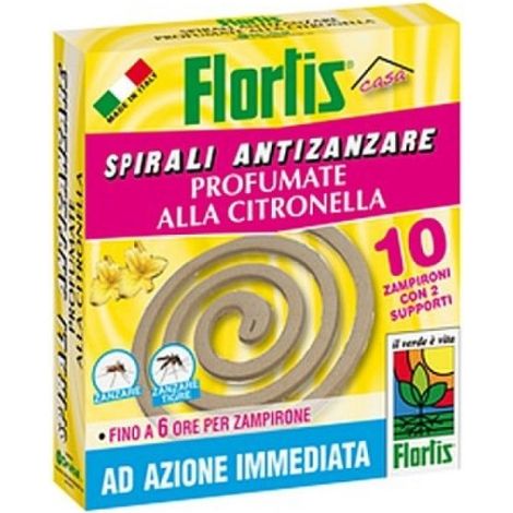 Espirales antimosquitos de citronela 10 pz Flortis