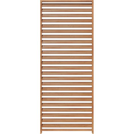 PRIMEYARD 1-teilige Lamellenwand aus Aluminium - statisches Paneel in Holzoptik für Pergola Premium