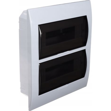 Modularer Schaltschrank no-name edb-24-fi Einbau transparente Türen (1/3)