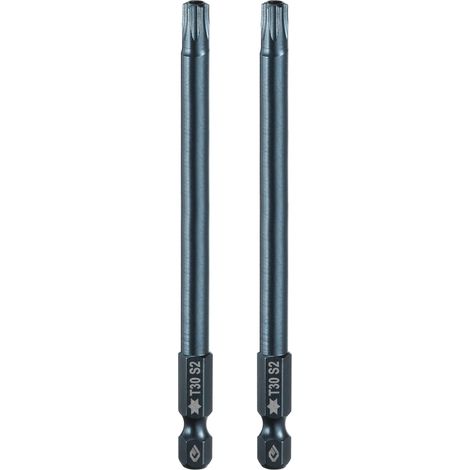 2 Pièce Embout de Tournevis Torx Magnétique, T30 1/4" Hex Tige Longueur 100mm Embout de Vissage Long Hexagonal en Acier S2 avec Trou pour Retirer les Vis de Fixation Outils (1/5)