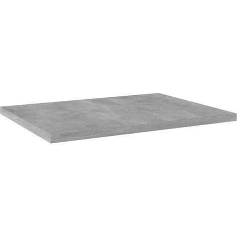 vidaXL Estante estantería 4uds contrachapada gris hormigón 40x30x1,5cm (1/2)
