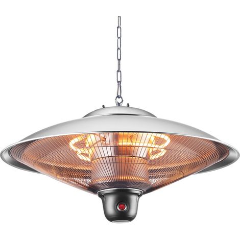 Litecraft Patio Heater 2000 Watt Outdoor Ceiling Pendant Garden Fitting - Silver (1/5)