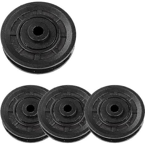 Lot de 4 poulies universelles de 70 mm de diamètre, résistantes à l'usure, pour équipements de fitness et de musculation - Yvan (1/5)
