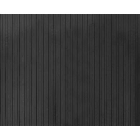 Tapis rectangulaire gris 80x100 cm bambou (1/5)