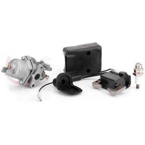 BUNTHAUS Accessoires de vélo Carburateur Bobine d'allumage Filtre à Air Bougie d'allumage pour 47CC 49CC Mini Pocket Bike powersports-carburateurs pour Mini Pocket Bike 47CC 49CC (1/4)