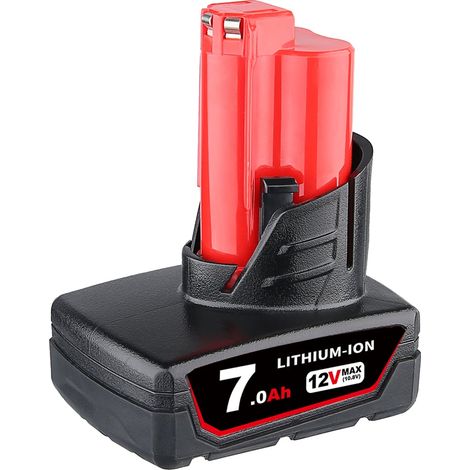 Batterie PDstation 12 V 8 000 mAh pour outils sans fil Milwaukee 48-11-2460 M12 Lithium XC à capacité étendue 48-11-2440 (1/5)
