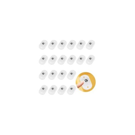 20 Pièces Roulettes À Billes Auto-Adhésif Roulettes À Billes de Transfert Roulement Convoyeur avec 2 Trous De Fixation Petite Roulettes pour Meubles pour Petits Meubles, Matériel de Transport, Blanc (1/5)