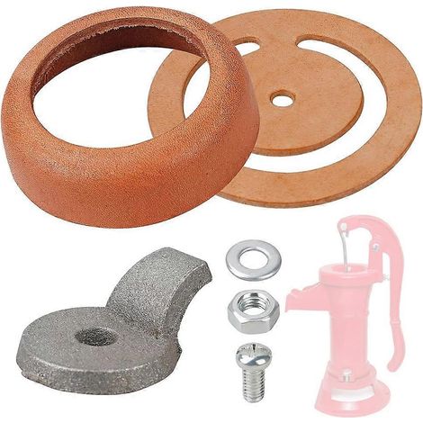 Kit de réparation pour distributeur d'eau Simmons 1160/PM500 et pompes à air manuelles - comprend : un manchon en cuir PU de 3 1/2 pouces pour la valve inférieure et un manchon en cuir PU en forme de (1/5)