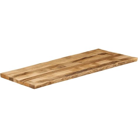 Maison Exclusive - Piano Tavolo Bordi Vivi 140x60x2,5 cm Legno di Mango Grezzo