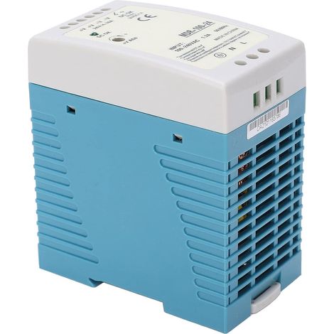 DIN-Schienen-Schaltnetzteil, ABS-Gehäuse, 100 W, 24 V, ideal für den Einsatz im Haushalt und in der Industrie (1/5)
