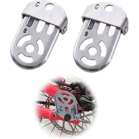 Pedale posteriore per bicicletta, poggiapiedi pieghevole in metallo, cuscino di sicurezza per bambini per bicicletta posteriore, seggiolino posteriore per bicicletta (1/4)