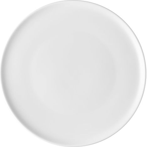 Assiette à Dessert Design, Usage Quotidien, Esthétique Minimale, en Porcelaine Blanche, Diamètre 21 cm (1/4)