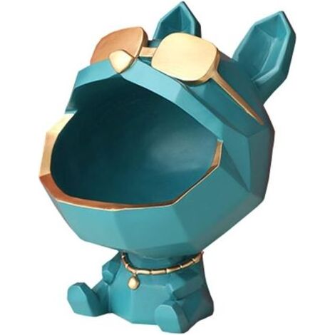 Grande Statue de Chien en résine, Sculpture, Maison, Table, Chiot, décoration, Petites pièces, conteneurs, clés, Bonbons, boîte de Rangement (1/5)