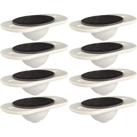 Roulettes pivotantes auto-adhésives, mini roulettes mignonnes Roulettes pivotantes en plastique solide Roulettes de meubles à 360 ° 8 pièces (1/4)