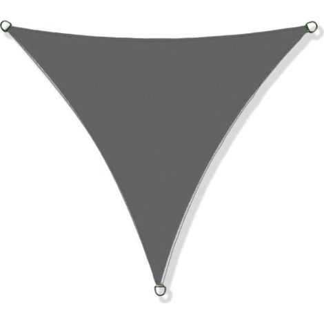 Voile d'ombrage codura imperméable 3x3x3m gris foncé