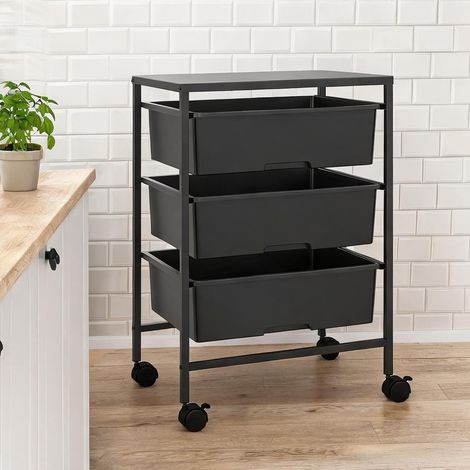 Armoire de rangement 3 niveaux 40,8 x 33,5 x 60,5 cm (1/5)