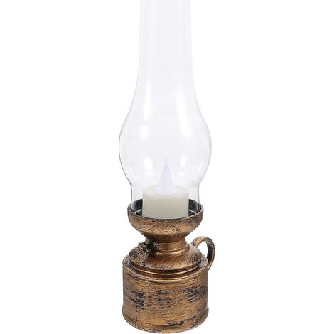 Lampe à pétrole LED vintage, lampe électronique, lampe de table, lampe de fête décorative (1/5)
