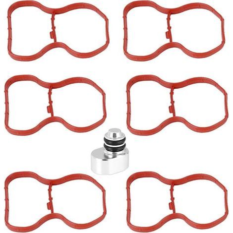 Kit de Suppression de Clapet, Bouchon Clapet D'admission, Pièces de Collecteurs D'échappement D'Accessoires de Voiture avec Accessoires de Joints pour N57 N57S E90 E91 E92 E93 F07 F10 F11 (1/4)