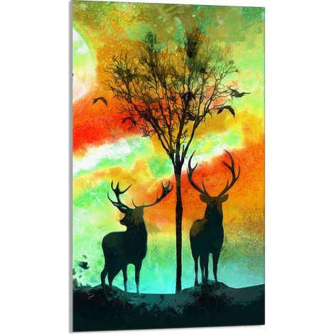 PLANCHE À DÉCOUPER EN VERRE 30x52 Cerf (1/5)