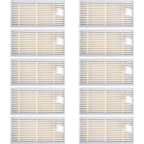 Lot de 10 filtres HEPA de rechange pour aspirateurs CHUWI V3, iLife X5, V3+, V5, V5pro, Ecovacs CR130, CR120, Cen540, Cen250 et Ml009 (1/5)
