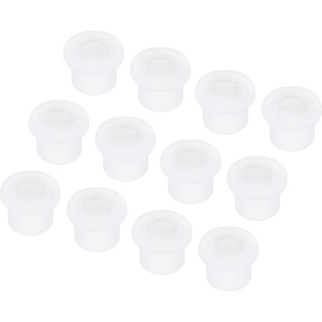 20Pcs Passe Fils en Caoutchouc en Forme de T Diamètre de Montage 11mm, ID 7mm, Hauteur 12mm Transparent Protection d'Étanchéité Passe-Câbles Flexibles pour Tuyau de Câble (1/5)