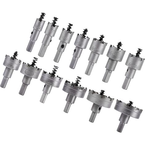 13-teiliges Set aus 16, 18, 20 und 22 mm Hartmetall-Bohrer- und Lochsägen-Sets aus Edelstahl (1/5)