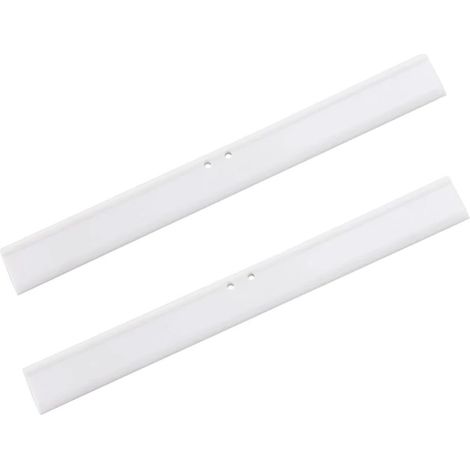 Lèvre en Caoutchouc de 25 cm, pour raclette de Douche, Blanc Lèvres de Rechange en Silicone, 2 pièces (1/5)