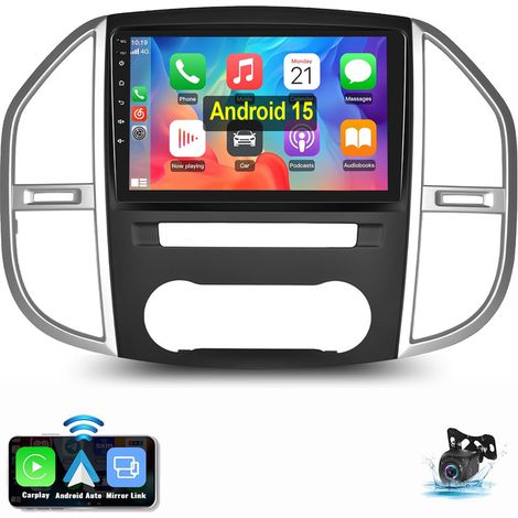 Autoradio Android 15 GPS RDS Carplay pour Mercedes Benz Vito 3 W447 2014-2020 4+64G CAM
