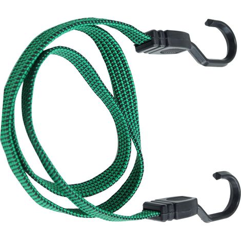 Cavo elastico piatto Ø 20 x 1250 mm. con ganci in plastifica 2 pz.