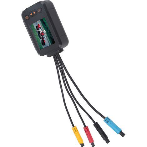 2-in-1 Motorradkamera mit Front- und Rückkamera, DVR-Fahrrekorder, Parküberwachung und wasserdichter Action-Kamera (1/5)
