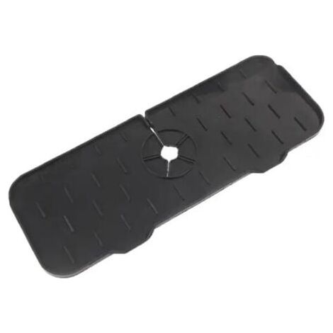 (noir, 1pc) Tapis de protection en Silicone pour robinet de cuisine, pour évier, égouttoir, éponge, pliable, pour évier, attrape-éclaboussures, pour comptoir de salle de bain (1/4)