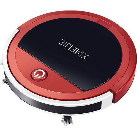 Robot de Balayage Intelligent USB Aspirateur Rechargeable Robot de Nettoyage Maison Balayage Automatique Intelligent 1pc Rouge