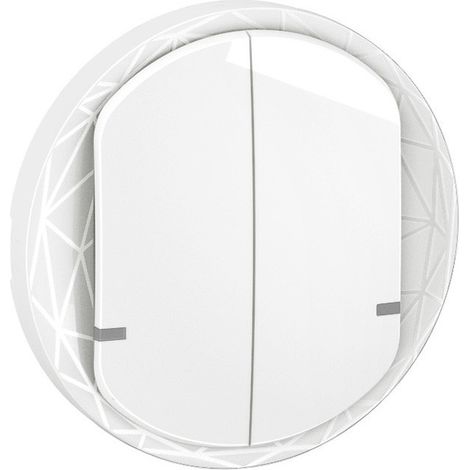 Enjoliveur interrupteur double Céliane with Netatmo Blanc LEGRAND CB1415 (1/2)