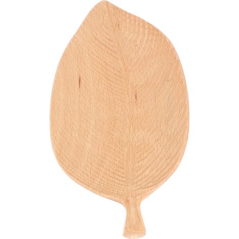 Feuille Bois Plateau de Service pour Thé, Dessert, Pain, Fruits, Snacks, Décoration Alimentaire, Sculpté (1/5)