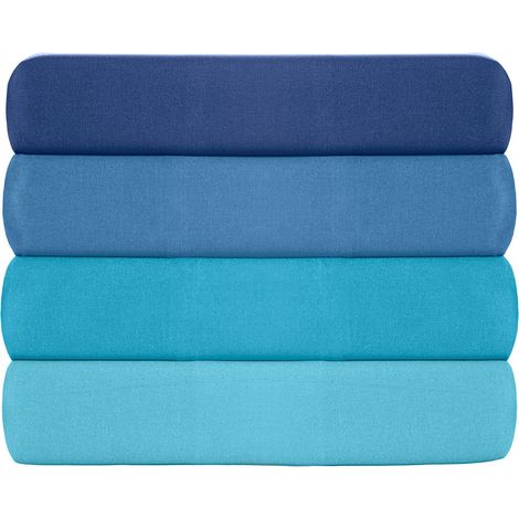 Lenzuola con angoli, lenzuola per materassi, lenzuola per letto Sheet Blu scuro (1/4)