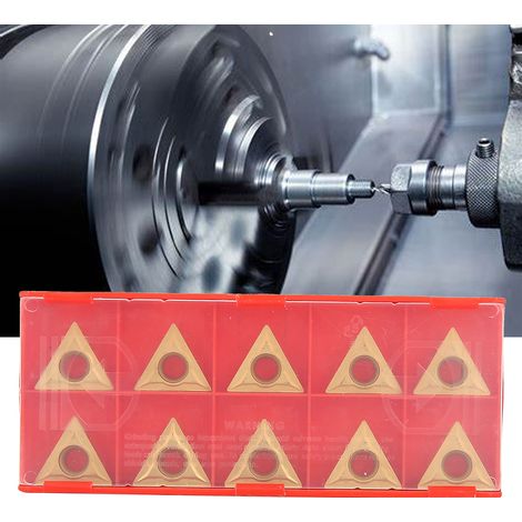 10 plaquettes triangulaires en carbure TCMT 16T304 pour tournage CNC (1/5)