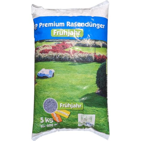 GreenPlan GP Premium Frühjahr 5 kg Rasendünger Startdünger Frühjahrsdünger