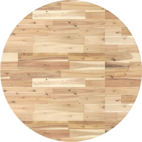 Dessus de table Dessus de bureau Plateau de table rond Ø90x4 cm bois massif d'acacia