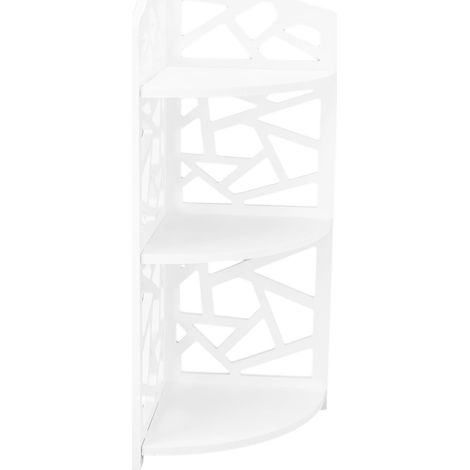 Étagère d'angle à 3 niveaux pour plantes, idéale pour les petits espaces (salle de bain, chambre, etc.). (1/5)