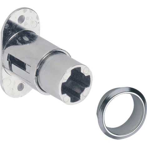 HETTICH PRESTIGE 2000 Zylinder Druckschloss Z23, ø18, Stahl vernickelt (1/3)