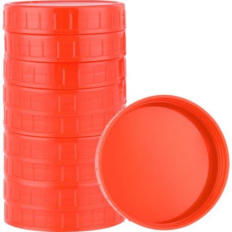 100 Stück Deckel für Einmachgläser, 70 mm Weithals, PP-Kunststoff, für die Konservierung von trockenen und flüssigen Lebensmitteln (1/5)