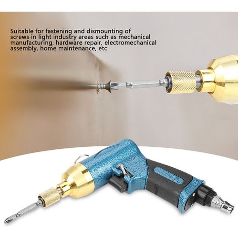 Vis de fixation pneumatique industrielle droite 5H 9000tr/min (embout tournevis couleur aléatoire) (1/5)