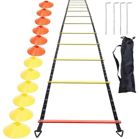 Échelle d'agilité Sxbd - Échelle d'entraînement à l'agilité, à la vitesse et à l'équilibre pour le football, le basketball, la boxe, le softball et l'entraînement sportif au jeu de jambes avec balance (1/5)