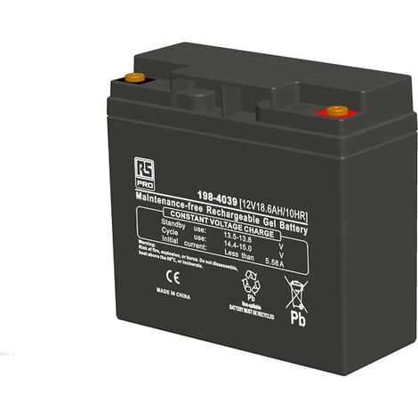 Batterie au plomb étanche RS PRO 12V 18.6Ah ( Prix pour 1 )